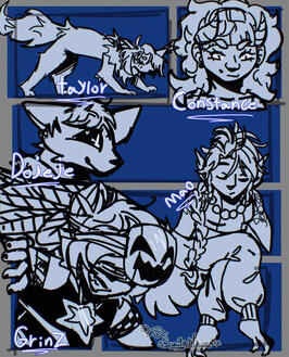Flat color comic: $20 (max of 5 characters per comic)
